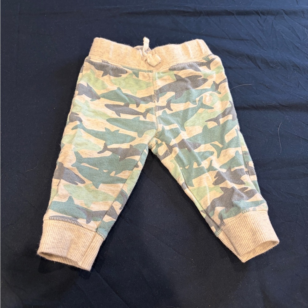 Carter's Green Camo Kids Joggers